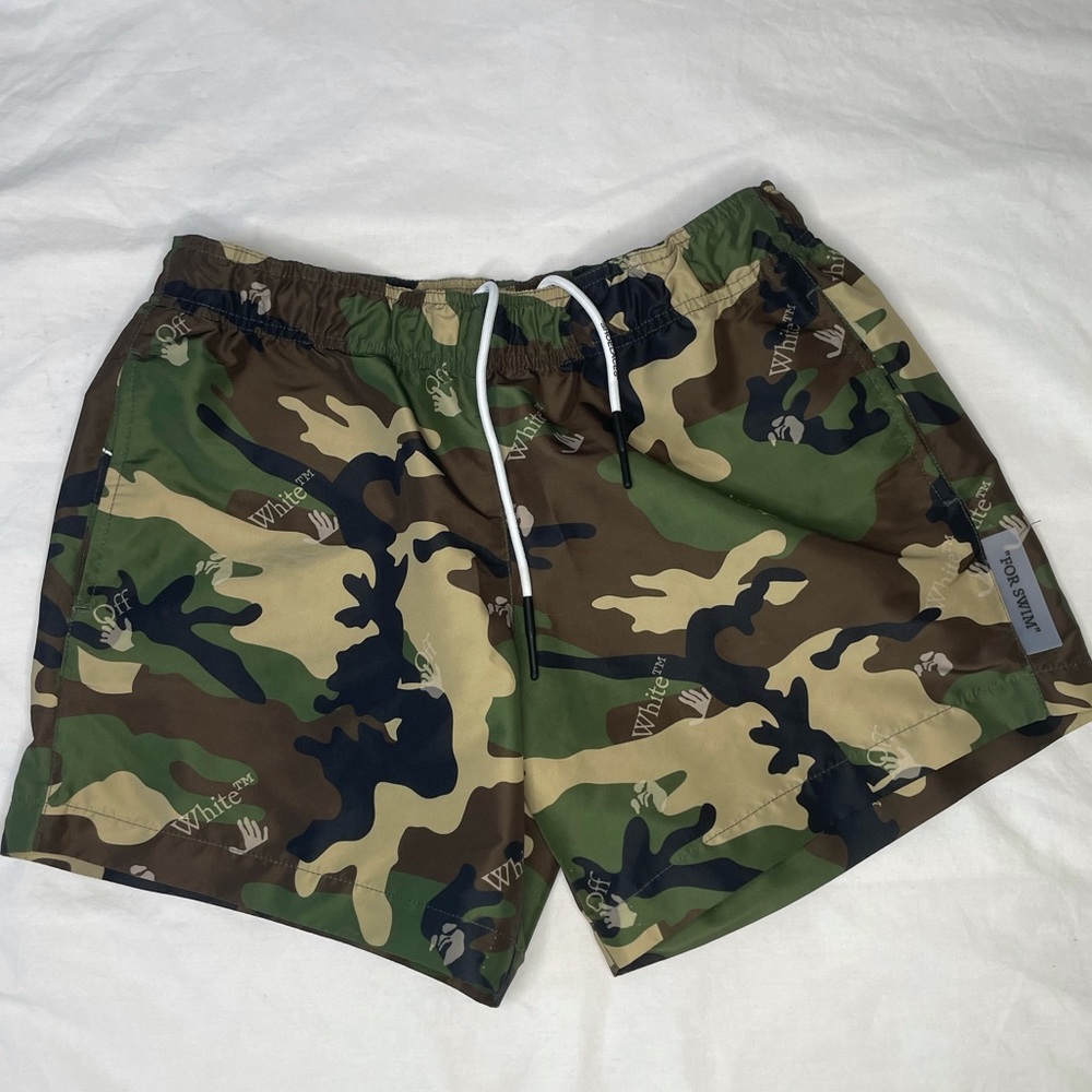 Off white swim shorts